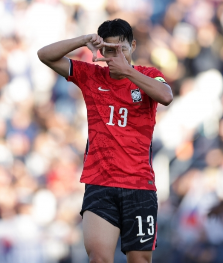 디 애슬레틱은 한국축구대표팀이 북중미월드컵서 15위에 오를 것이라고 예측했다. 지난달 31일 트리니다드토바고와 평가전서 손흥민(사진)과 황인범이 각각 득점력과 컨디션 회복을 보였다는 사실에 높은 점수를 줬다. 사진제공│대한축구협회
