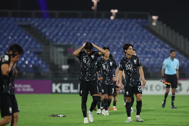 올해 초 AFC U-23 아시안컵에서 참패한 이민성호. 사진제공｜대한축구협회