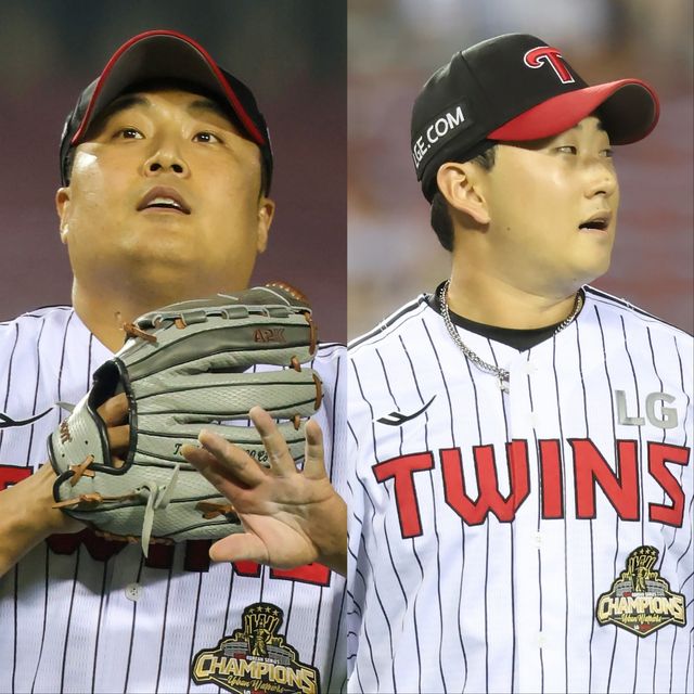 LG 이우찬(왼쪽)과 김진수는 추격조로 제 몫을 해내고 있다. 덕분에 LG는 경기 후반 역전하는 흐름을 만들며 승리를 쌓아가고 있다. 사진제공｜LG 트윈스
