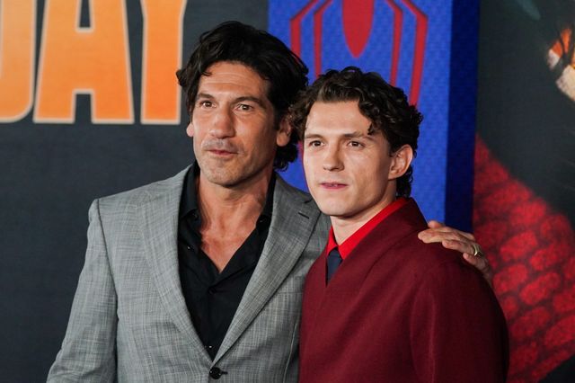 Jon Bernthal, left, and Tom Holland arrive at the premiere of “Spider-Man: Brand New Day” on Monday, July 27, 2026, at the Dolby Theatre in Los Angeles. (Photo by Jordan Strauss/Invision/AP)
