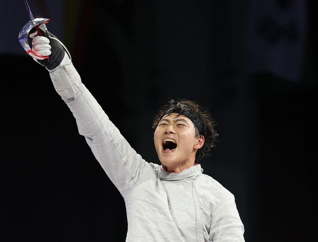 한국 펜싱대표팀 오상욱이 26일 아이치 스포츠 엑스포 홀서 2026아이치·나고야아시안게임 펜싱 남자 사브르 단체전으로 포문을 연다. 뉴시스