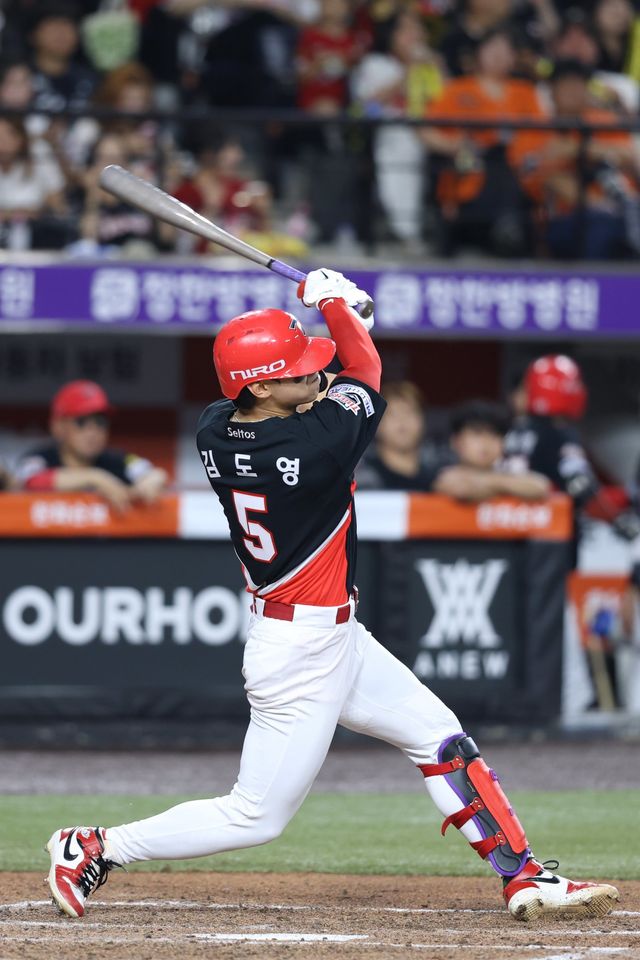 KIA 김도영은 7일 ‘2026 신한 SOL KBO리그’ 8월 월간 MVP에 선정됐다. 사진제공｜KIA 타이거즈