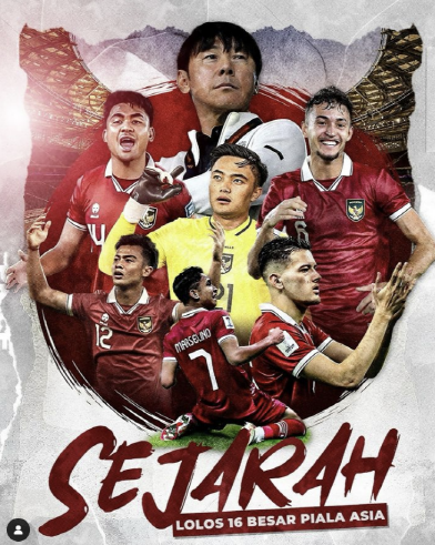 신태용 감독이 이끄는 인도네시아 축구대표팀이 2023 아시아축구연맹 카타르 아시안컵에서 16강 진출에 성공했다. D조 3위를 차지한 인도네이사는 F조 3위 오만을 승점에서 따돌리며 이번 대회 맨 마지막으로 토너먼트에 합류하는 팀이 됐다. 인도네시아 대표팀이 아시안컵 조별리그를 통과하기는 이번이 처음이다. 인도네시아축구협회 SNS