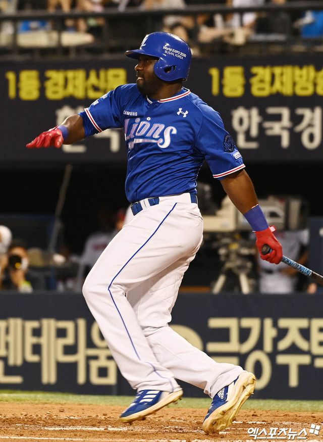 2021년부터 지난해까지 KBO리그 삼성 라이온즈에서 뛰었던 외국인 타자 호세 피렐라. 엑스포츠뉴스 DB