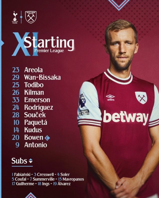 토트넘은 19일 웨스트햄 유나이티드와의 2024-25 프리미어리그 8라운드 홈경기에서 4-1 역전승을 거뒀다. 이날 선발로 나온 손흥민은 후반 15분 대승을 마무리하는 토트넘 4번째 골을 넣으면서 부상에서 완벽히 돌아왔음을 알렸다. 손흥민은 프리미어리그 통산 123호골을 터트리며 통산 득점 공동 19위로 올라섰다. 웨스트햄