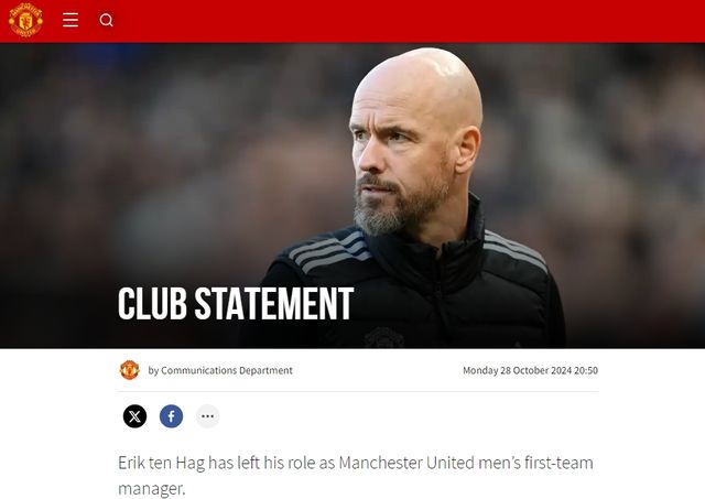 글로벌 스포츠 매체 디 애슬레틱이 29일(한국 시각) 감독직이 공석이 된 맨유가 새 감독 후보로 후벵 아모림 스포르팅 리스본 감독과 접촉해 계약을 원하고 있다고 보도했다.&nbsp;에릭 텐 하흐 감독이 28일 경질된 뒤, 곧바로 새 감독 선임 작업에 착수했다. 텐 하흐 감독은 지난 2년간 맨유를 이끌면서 리그컵과 FA컵 우승을 한 차례씩 이끌었으나 이번 시즌 9경기 승점 11점으로 맨유가 14위까지 추락하면서 경질됐다. 맨유