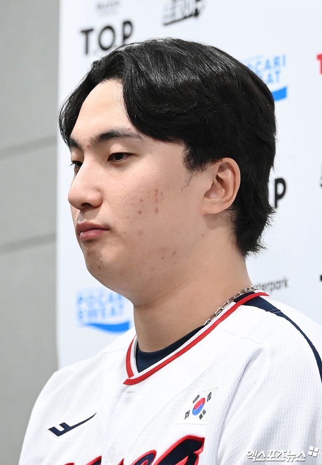 대표팀 투수 정해영은 1일 고척스카이돔에서 열릴 '2024 K-BASEBALL SERIES with TVING' 쿠바 대표팀과 평가전에서 구원 투수로 준비한다. 그는 KBO리그 최고 투수들과 함께 힘을 합쳐 좋은 경기를 펼치려 다짐했다. 고척, 김한준 박지영 기자