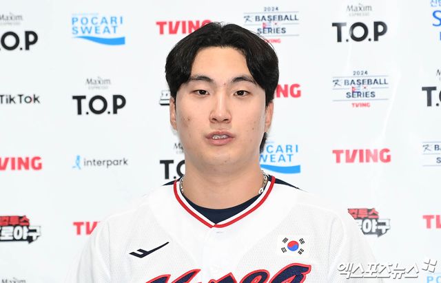 대표팀 투수 정해영은 1일 고척스카이돔에서 열릴 '2024 K-BASEBALL SERIES with TVING' 쿠바 대표팀과 평가전에서 구원 투수로 준비한다. 그는 KBO리그 최고 투수들과 함께 힘을 합쳐 좋은 경기를 펼치려 다짐했다. 고척, 김한준 박지영 기자