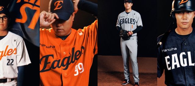 한화 이글스의 역동적 변화 의지를 담은 신규 BI와 유니폼이 공개됐다. 이번 BI의 핵심 슬로건은 'RIDE THE STORM'으로, BI와 유니폼 디자인에 폭풍을 뚫고 더 높은 곳으로 비상하는 독수리의 모습을 형상화 해 명문구단으로 발돋움하고자 하는 한화 이글스의 강한 의지를 담았다. 한화 이글스