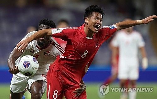 북한 축구 국가대표팀이 14일(이하 한국시간) 저녁 11시 라오스 비엔티안의 라오스 신국립 경기장에서 이란과 2026 FIFA 북중미 월드컵 아시아 3차예선 A조 5차전을 치른다.&nbsp;사진 연합뉴스