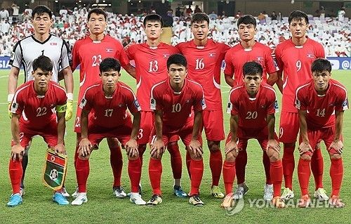 북한 축구 국가대표팀이 14일(이하 한국시간) 저녁 11시 라오스 비엔티안의 라오스 신국립 경기장에서 이란과 2026 FIFA 북중미 월드컵 아시아 3차예선 A조 5차전을 치른다.&nbsp;사진 연합뉴스