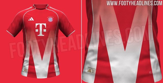 축구 유니폼 전문 사이트 '푸티 헤드라인즈'가 15일(한국시간) 아디다스가 제작하는 바이에른 뮌헨의 2025-2026시즌 홈 유니폼 디자인 유출샷을 공개했다.&nbsp; 매체는 아디다스 뮌헨의 2025-2026시즌 홈 유니폼이 뮌헨을 오마주하기 위해 '전례 없는' 모습을 보여줄 것이다. 거대한 'M'이 선보일 것이다. 이는 뮌헨(Munich)의 첫 문자를 뜻한다고 소개했다.&nbsp;푸티헤드라인즈