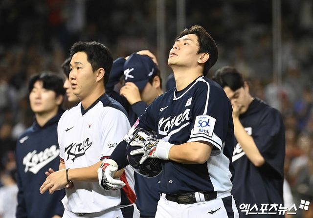 대표팀은 15일 대만 타이베이 타이베이돔에서 열린 '2024 세계야구소프트볼연맹(WBSC) 프리미어12' 조별리그 B조 세 번째 경기 일본전에서 3-6으로 패했다. 이날 패배로 슈퍼라운드행이 힘들어졌다. 다만, 소득이 전혀 없는 건 아니다. 목표했던 세대교체 효과가 조금씩 드러나고 있다. 타이베이(대만), 박지영 기자
