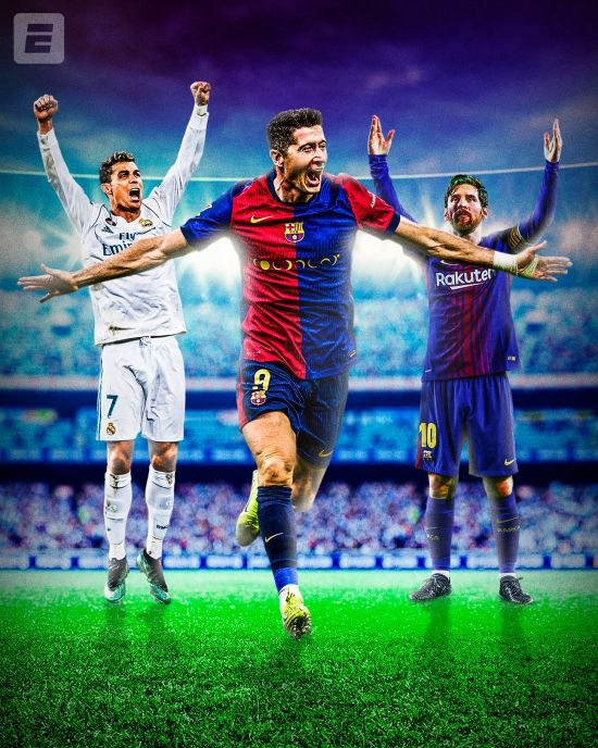 레반도프스키가 27일 스페인 바르셀로나의 에스타디 올림픽 류이스 콤파니스에서 열린 브레스트전에서 대기록을 달성했다.그는 이날 첫 골인 페널티킥을 성공시키며 챔피언스리그 통산 100호 골 고지에 올랐다. 이는 125경기 만에 터진 100골이며 총 37개 팀을 상대로 득점했다.&nbsp;ESPN