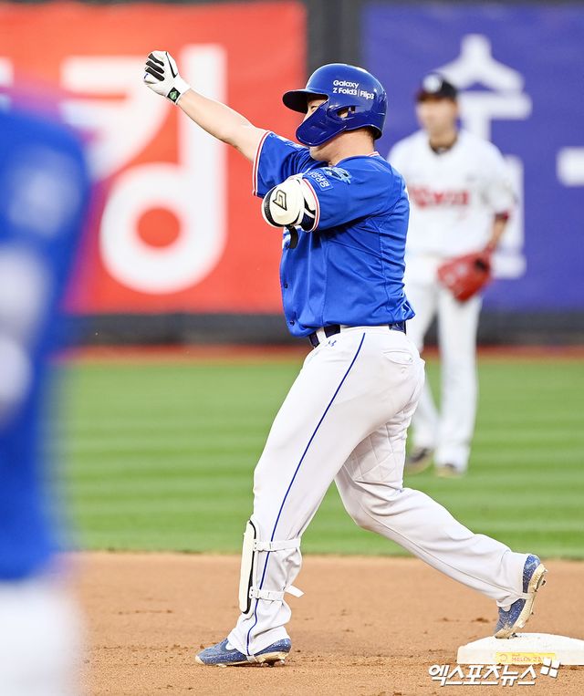 삼성 포수 김민수는 외사촌 동생 키움 투수 정현우를 향한 애정을 드러냈다. 엑스포츠뉴스 DB