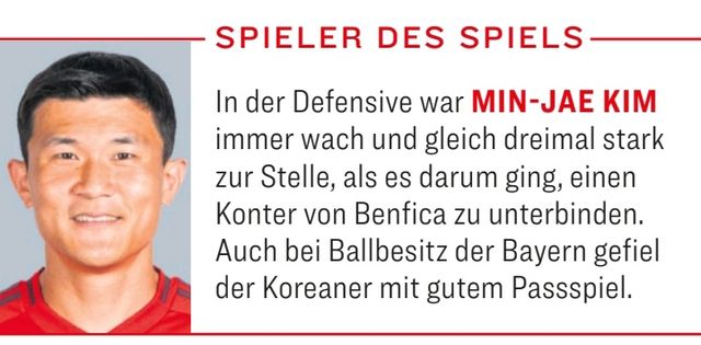 뱅상 콤파니 감독이 이끄는 뮌헨이 7일(한국시간) 독일 뮌헨에 있는 알리안츠 아레나에서 열린 벤피카(포르투갈)와의 2024-2025시즌 유럽축구연맹(UEFA) 챔피언스리그 리그 페이즈 4차전에서 1-0으로 신승을 거뒀다.&nbsp; 앞선 원정 2경기에서 연패를 당했던 뮌헨은 홈에서 승리하며 연패 탈출에 성공했다. 뮌헨은 17위(2승 2패·승점 6)로 올라섰다. 빌트와 키커 등 독일 매체들도 김민재에게 MVP를 몰아주며 활약을 인정했다. 키커