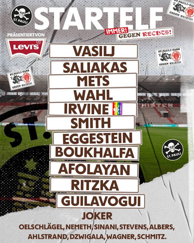 장크트파울리 라인업
