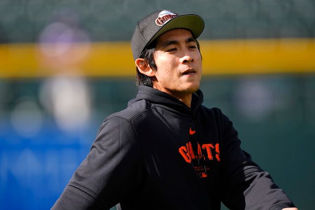 지난 6월 정규시즌 경기 중 왼쪽 어깨 부상으로 수술을 받았던 이정후가 내년 2월 소속팀 샌프란시스코 자이언츠 스프링캠프 시작에 맞춰 정상적으로 합류할 것으로 보인다. 사진 연합뉴스