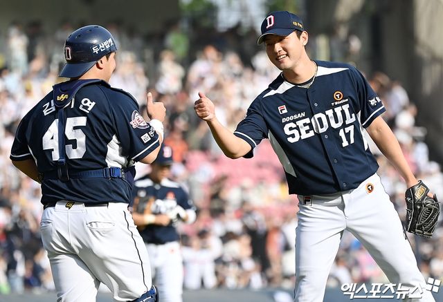 두산 투수 홍건희는 2025시즌 종료 뒤 옵트아웃 권한을 발동할 권리를 보유했다. 엑스포츠뉴스 DB