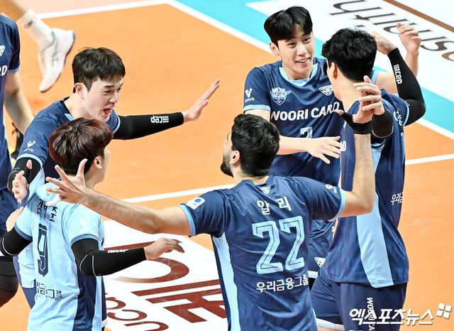 남자프로배구 우리카드가 4일 서울 장충체육관에서 도드람 2024-2025 V리그 2라운드 삼성화재와 홈경기를 치른다. 엑스포츠뉴스DB