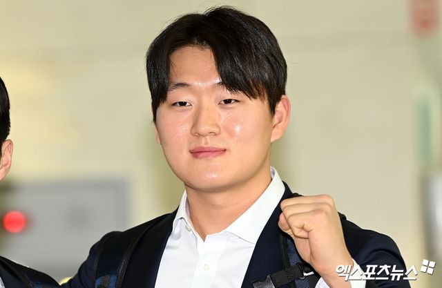 2024 KBO 신인드래프트에서 1라운드 전체 2순위로 두산 베어스에 입단한 투수 김택연. 엑스포츠뉴스 DB