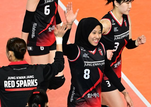 여자프로배구 정관장의 메가. KOVO 제공