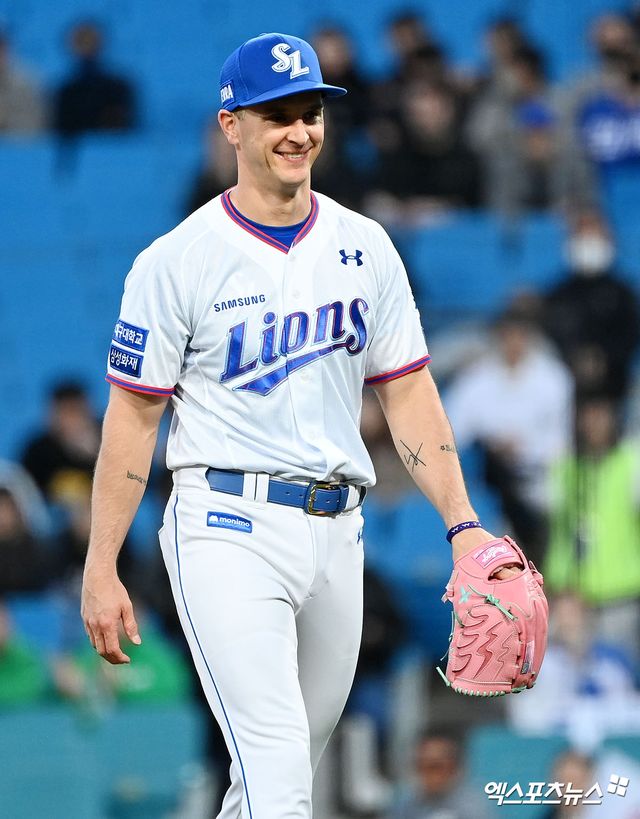 2020년부터 지난해까지 KBO리그 삼성 라이온즈의 에이스로 활약했던 미국인 투수 데이비드 뷰캐넌이 미국 메이저리그 필라델피아 필리스와 마이너리그 계약을 맺고 2024 스프링캠프에 참가한다. 사진 엑스포츠뉴스 DB