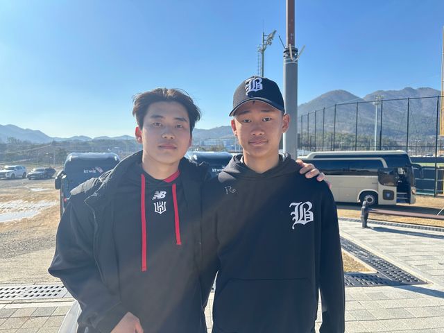 왼쪽부터 박영현과 박지현. KT 위즈 제공