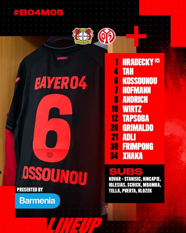 마인츠가 24일 독일 레버쿠젠에 있는 바이 아레나에서 열린 바이엘 레버쿠젠과의 2023-2024시즌 분데스리가 23라운드 원정 경기에서 1-2로 패했다.&nbsp;레버쿠젠