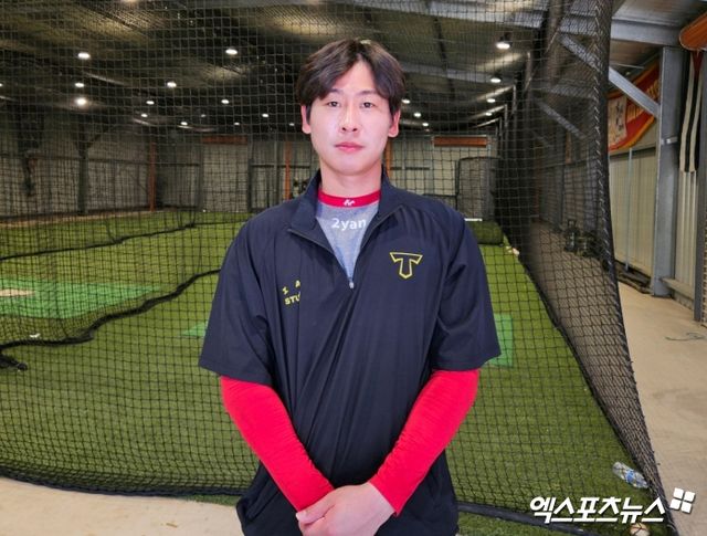 KIA 내야수 박찬호가 3일 호주 캔버라 나라분다 볼파크에서 인터뷰에 임하고 있다. 캔버라, 유준상 기자