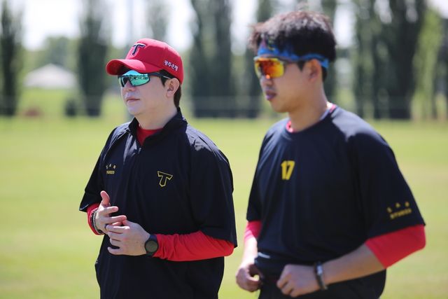 1일 호주 캔버라 나라분다 볼파크에서 진행된 KIA 타이거즈 스프링캠프, 투수 양현종이 훈련을 하고 있다. KIA 타이거즈 제공