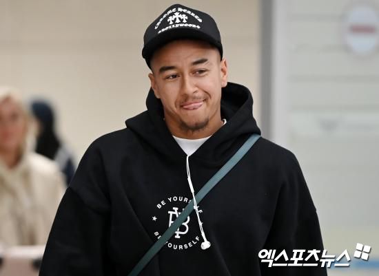 맨체스터 유나이티드 출신 공격수 제시 린가드가 인천국제공항을 통해 입국했다. 인천공항 김한준 기자