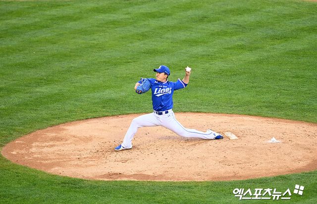 삼성 라이온즈 좌완투수 이승민이 정규시즌 경기에 등판해 투구하고 있다. 엑스포츠뉴스 DB