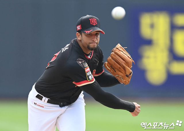 KT 위즈 선발투수 윌리엄 쿠에바스. 엑스포츠뉴스 DB