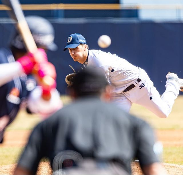 KBO 리그 데뷔전에서 인상적인 투구를 선보인 NC 다이노스 외국인 투수 카일 하트. NC 다이노스