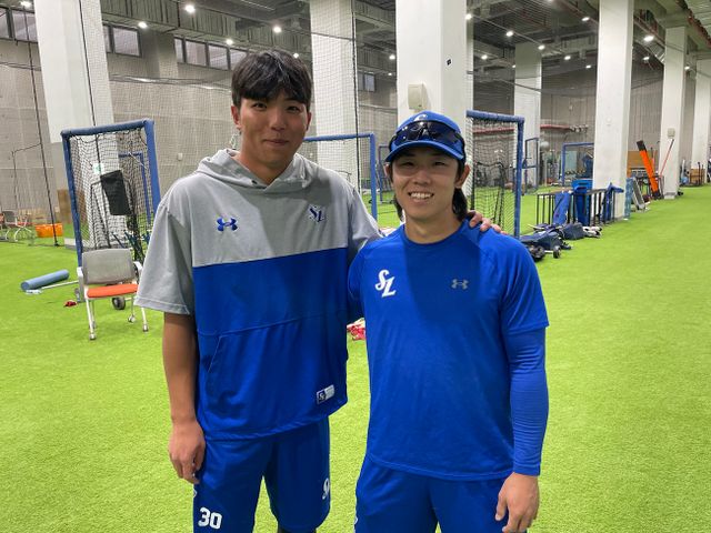 왼쪽부터 삼성 라이온즈 내야수 김영웅과 외야수 김성윤. 최원영 기자