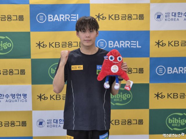 26일 경북 김천 실내수영장에서 열린 2파리 올림픽 수영 경영 국가대표 선발대회 자유형 200m 결승에서 4위에 오른 김영현. 사진 엑스포츠뉴스