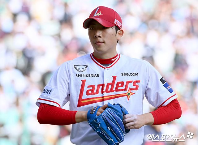 SSG 랜더스 좌완 선발투수 오원석. 엑스포츠뉴스 DB