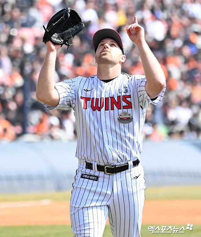 KBO 리그에 연착륙 중인 디트릭 엔스. 엑스포츠뉴스 DB