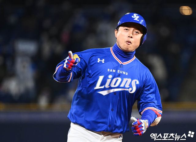 김헌곤은 9일 사직구장에서 열린 '2024 신한 SOL Bank KBO 리그' 롯데 자이언츠와 주중 3연전 첫 번째 경기에서 3타수 3안타(1홈런) 3타점 2득점 2볼넷을 기록. 팀의 8-1 승리에 혁혁한 공을 세웠다. 엑스포츠뉴스 DB