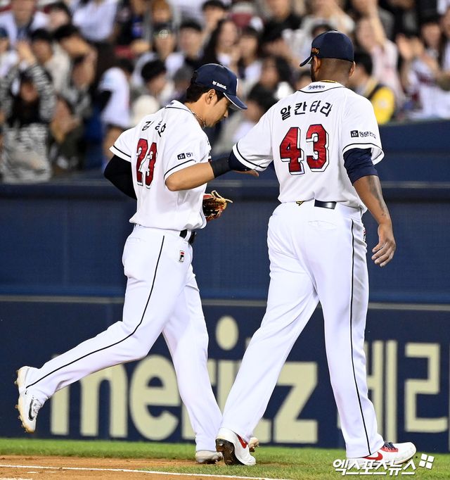 두산 베어스 주전 2루수 강승호. 지난달 23일 정규시즌 개막 후 4월 9일 잠실 한화 이글스전까지 팀 내 최다 안타, 타점, 홈런을 기록 중이다. 사진 엑스포츠뉴스 DB