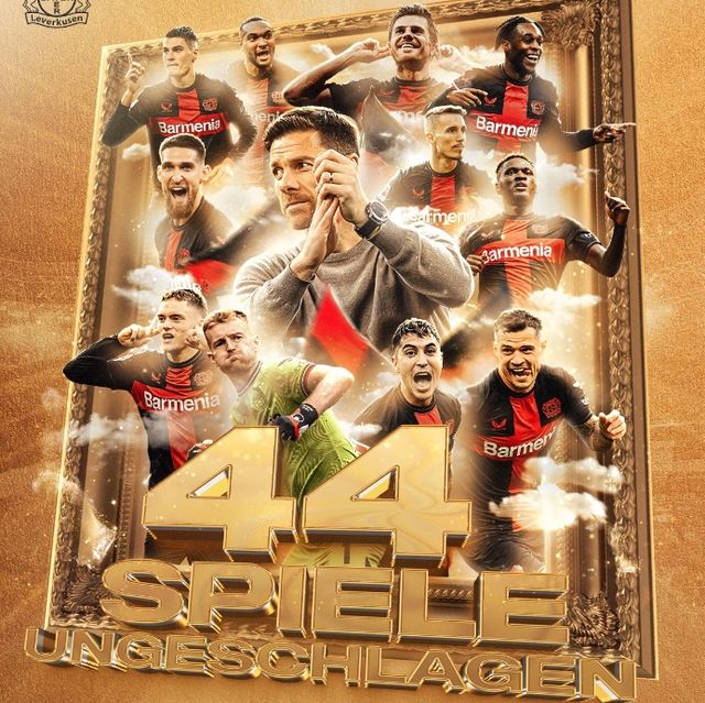 바이엘 레버쿠젠은 19일 영국 런던에 위치한 런던 스타디움에서 열린 웨스트햄 유나이티드와의 UEFA 유로파리그 8강 2차전에서 무승부를 거뒀다. 8강 1차전에서 승리를 거둔 레버쿠젠은 2차전에서 패배를 면하며 유로파리그 4강 진출에 성공했다. 또 이날 무승부로 레버쿠젠은 올시즌 무패 기록을 44경기로 늘리며 종전의 유벤투스의 43경기 무패 기록을 넘으며 신기록을 세웠다. 레버쿠젠 SNS