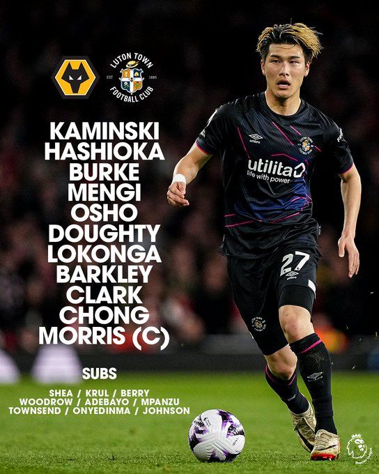 울버햄튼이 27일(한국시간) 잉글랜드 울버햄튼에 있는 몰리뉴 스타디움에서 열린 루턴타운과의 2023-2024시즌 프리미어리그 35라운드 홈 경기에서 황희찬과 토티 고메스의 연속 골로 2-1으로 승리했다. 울버햄튼은 승점 3점을 얻어 리그 10위(13승 7무 15패 승점 46)로 한 계단 올라섰다. 9위 첼시(13승 8무 11패 승점 47)와의 승점 차는 1점으로 줄어 들었다. 다만 첼시는 3경기를 덜 치렀다. 황희찬은 리그 11호골이자 올해 첫 골을 신고했다. 루턴타운