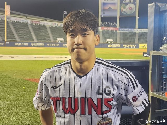 ​​​​LG 트윈스 내야수 구본혁은 생애 첫 끝내기 안타를 쳐 팀 승리를 견인했다. 박정현 기자