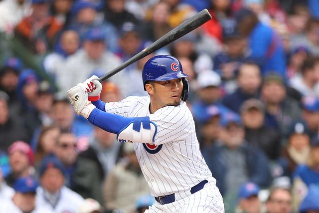 오타니의 동갑내기 친구 시카고 컵스 외야수 스즈키 세이야도 2루타를 포함 3타점으로 활약해 눈길을 끌었다. 연합뉴스 AFP