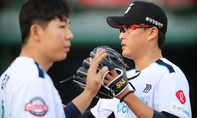 롯데 자이언츠 투수 박세웅. 4월 6일 사직 두산 베어스전 7이닝 1실점 호투로 2024 시즌 마수걸이 승리를 따냈다. 사진 롯데 자이언츠