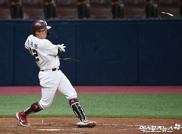 키움 히어로즈 포수 김재현. 팀 7연승의 숨겨진 영웅이다. 엑스포츠뉴스 DB