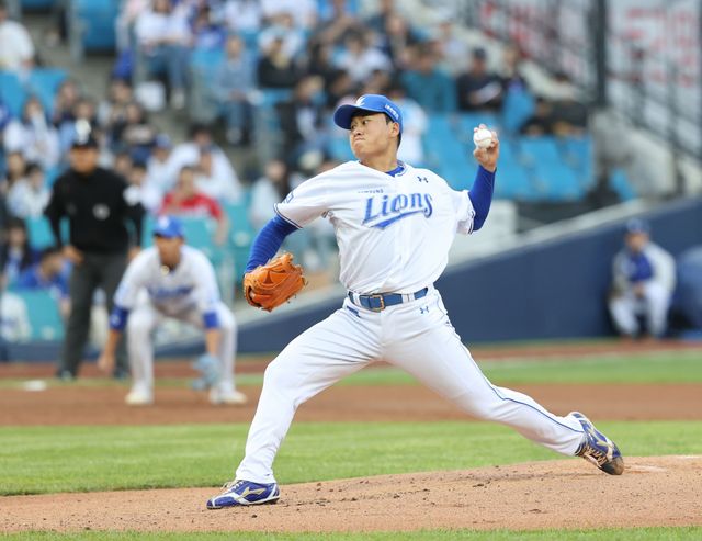삼성 라이온즈 좌완 영건 이승현. 5월 9일 대구 삼성라이온즈파크에서 열린 2024 신한 SOL Bank KBO리그 KIA 타이거즈와 팀 간 5차전에 선발등판,&nbsp;6이닝 3피안타 3볼넷 3탈삼진 2실점 1자책으로 프로 데뷔 첫 퀄리티 스타트를 기록했다. 사진 삼성 라이온즈 제공