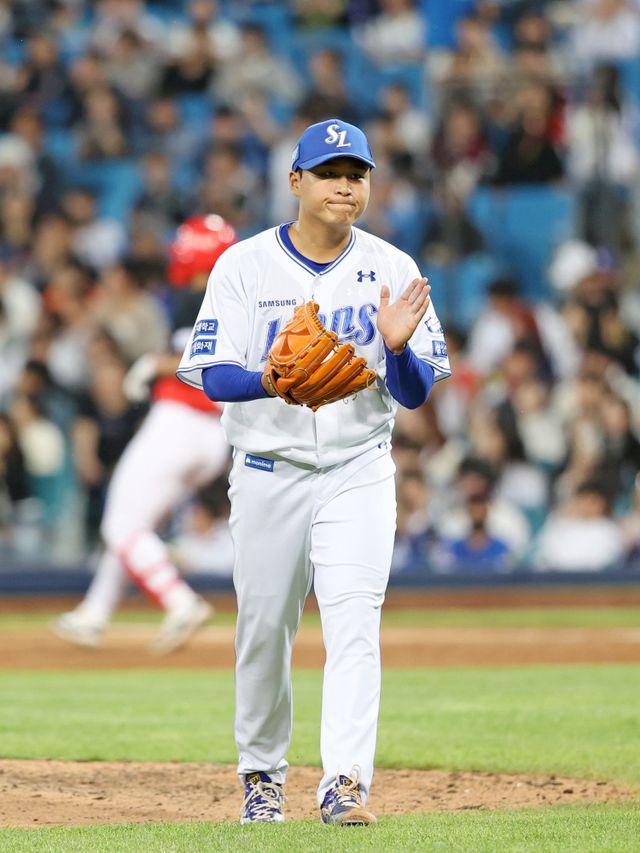 삼성 라이온즈 좌완 영건 이승현. 5월 9일 대구 삼성라이온즈파크에서 열린 2024 신한 SOL Bank KBO리그 KIA 타이거즈와 팀 간 5차전에 선발등판,&nbsp;6이닝 3피안타 3볼넷 3탈삼진 2실점 1자책으로 프로 데뷔 첫 퀄리티 스타트를 기록했다. 사진 삼성 라이온즈 제공