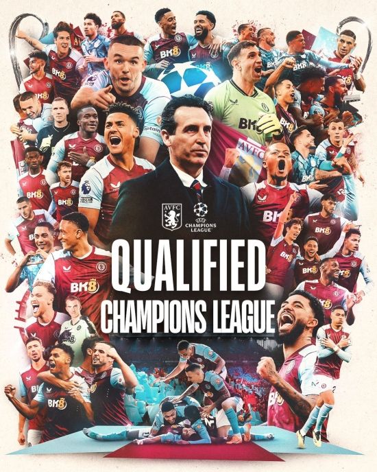 토트넘은 이날 잉글랜드 런던에 있는 토트넘 홋스퍼 스타디움에서 열린 맨시티와의 2023-2024시즌 프리미어리그 34라운드 순연 경기에서 엘링 홀란에게 연속 실점하며 0-2로 패했다.&nbsp;토트넘은 승리에 실패하며 5위(19승 6무 12패 승점·63)에 머물렀고 4위 애스턴 빌라(20승 8무 9패·승점 68) 추격이 실패했다.&nbsp;애스턴 빌라는 4위를 지켜내면서 다음 시즌 UEFA 챔피언스리그 진출을 확정 지었다. 빌라가 가장 최근 챔피언스리그에 진출한 건 지난 1982-1983시즌으로 41년 전이다. 애스턴 빌라